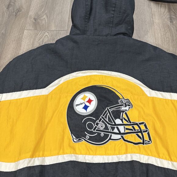 Vintage 90’s NFL Pro Line Pittsburgh Steelers Puffer Jacket Logo Athletic Sz XL - Picture 14 of 14